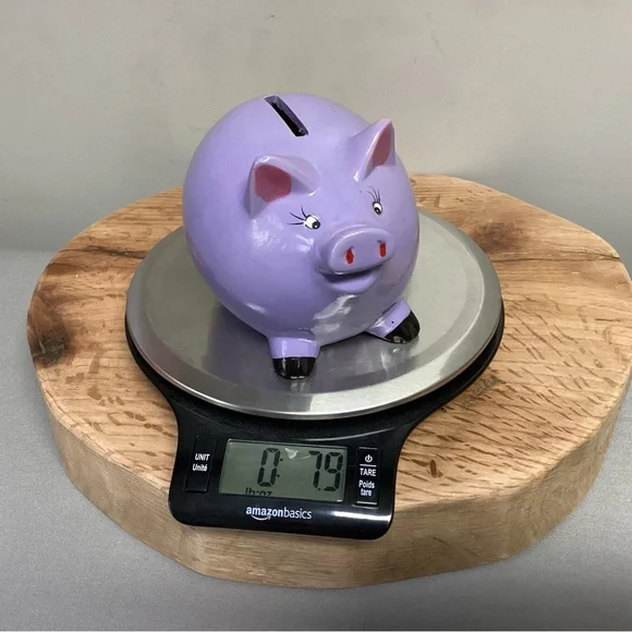 🟣 Purple Piggy Bank in Like New Condition - Cute & Colorful - Picture 15 of 15
